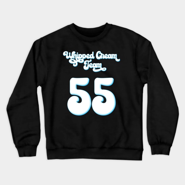 Official Whipped Cream Team Jersey Crewneck Sweatshirt by SunGraphicsLab